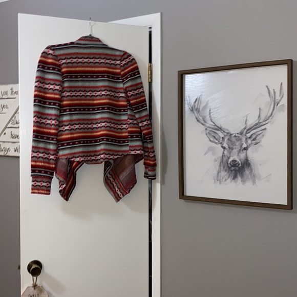 Alice Moon by Anthropologie beautiful boho style open front cardigan size Small - Picture 4 of 12